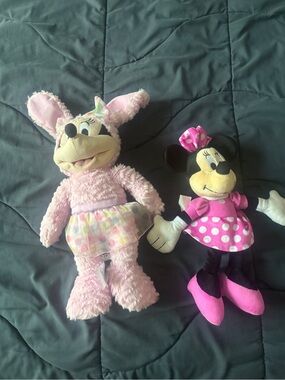 Disney Pink Minnie Mouse Plush Duo - Polka Dot Dress & Bunny Outfit
